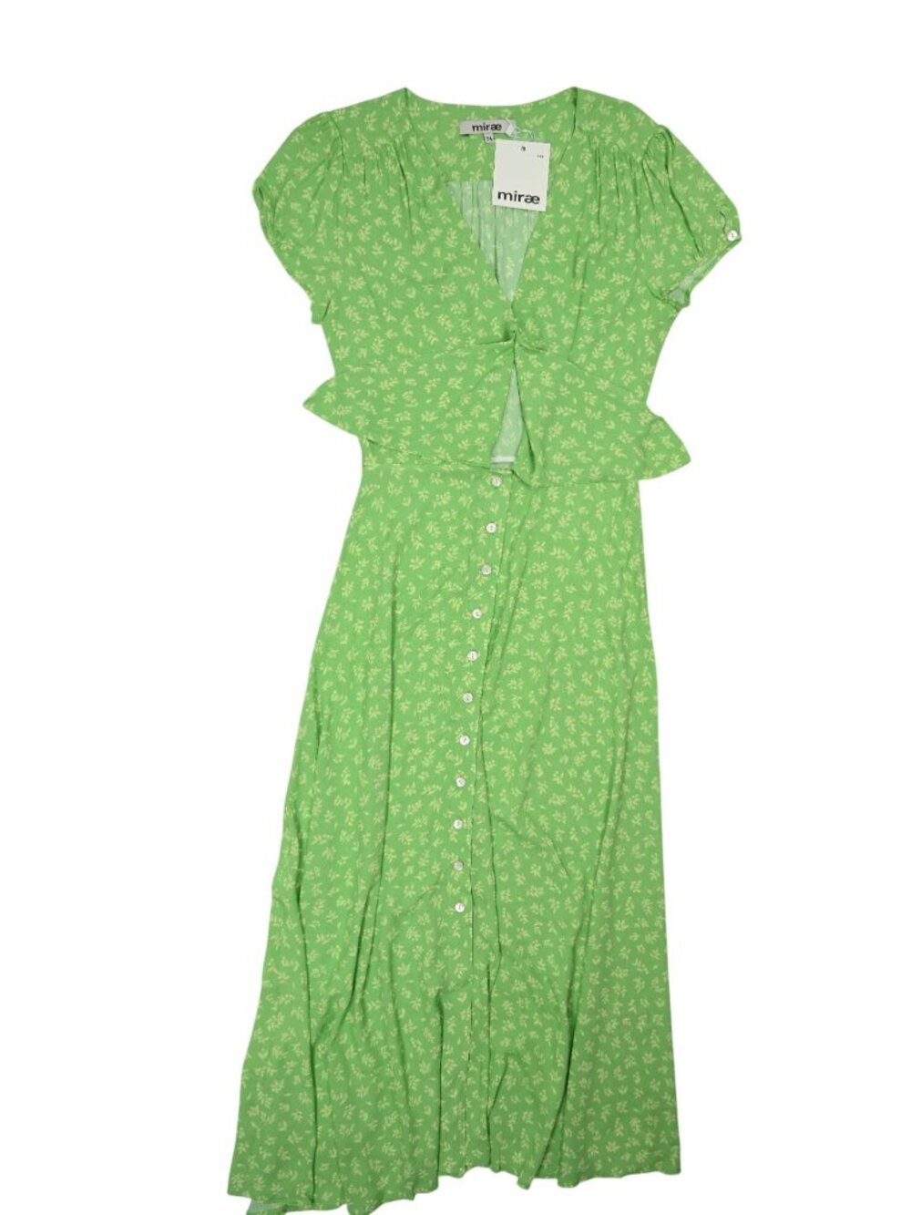 Mirae Floral Midi Dress in Green